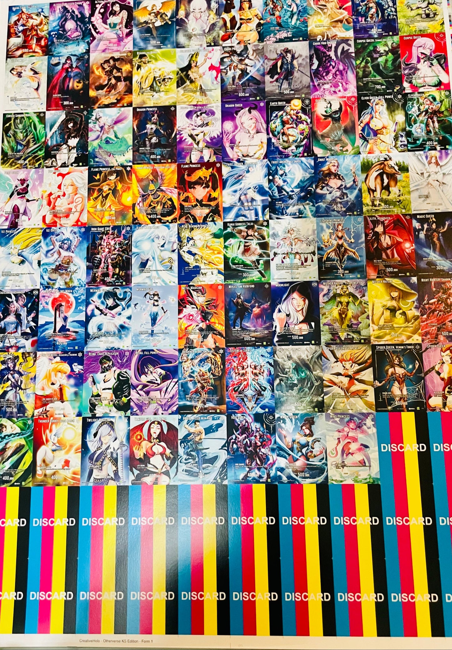Otherverse TCG: Uncut Sheet Non-Holo